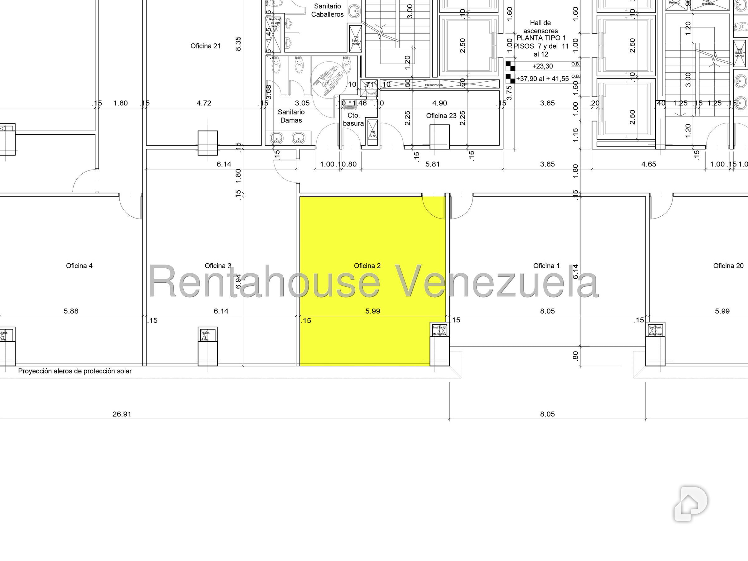 Oficina en Las Mercedes, Caracas – 24