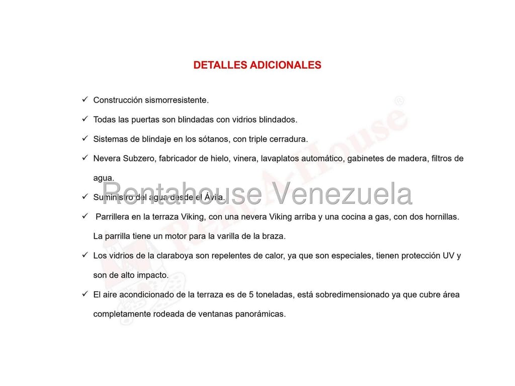 Penthouse en Alta Florida, Caracas