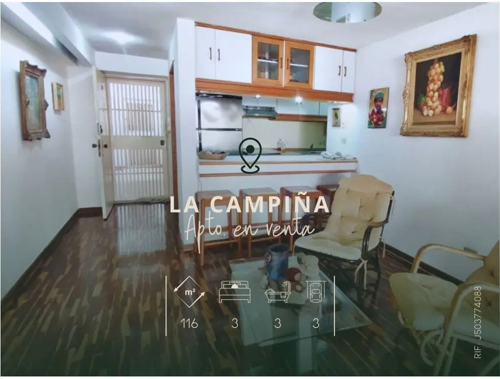 Apartamento en La Campiña, Caracas - 1