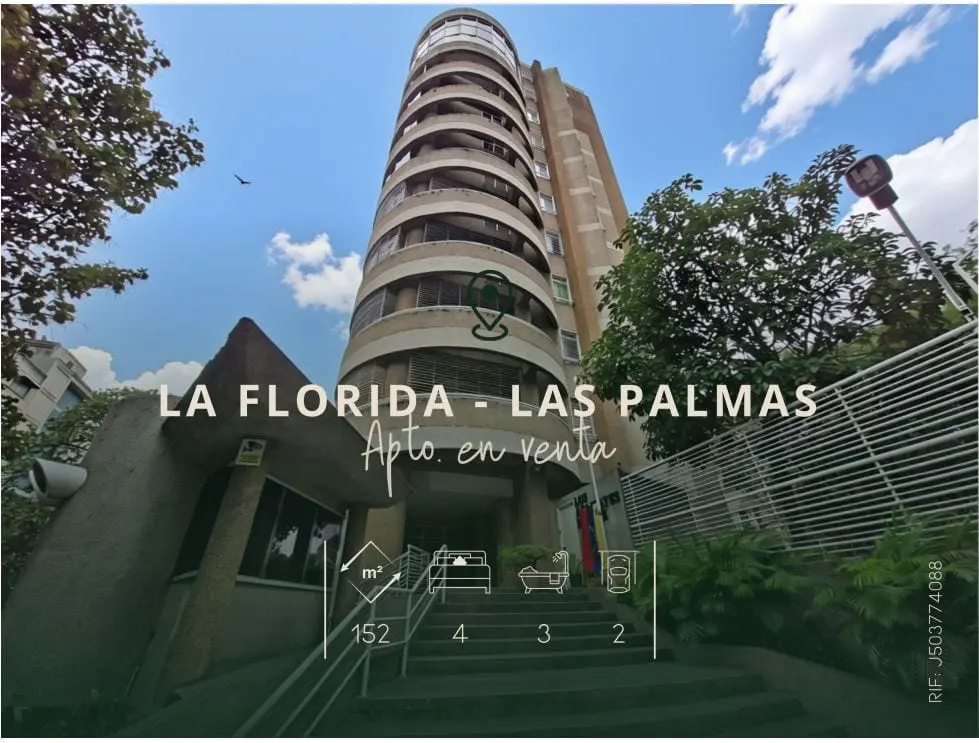 Apartamento en Las Palmas, Caracas - 1